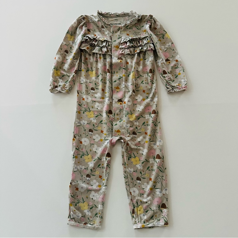 Magnetic Me 12-18 Months Baby Girl Floral Ruffle Romper One Piece